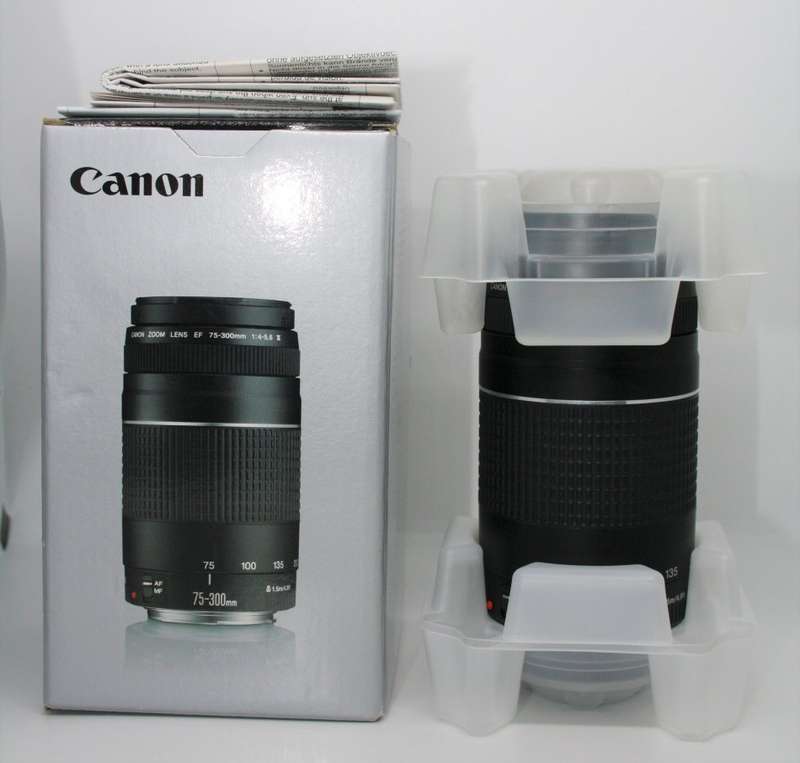 Canon EF 75-300mm f/4-5.6 III Telephoto Zoom Lens for Canon SLR Cameras , BRAND NEW CONDITION ,BOXED