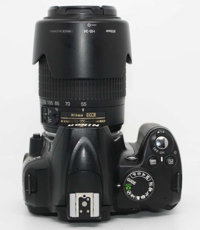 Nikon D3000 10.2MP Digital SLR Camera with 55-200mm f/1:4-5.6G AF-S DX  Nikkor Zoom Lens