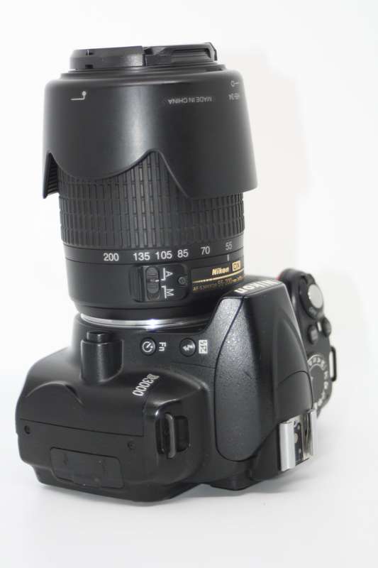 Nikon D3000 10.2MP Digital SLR Camera with 55-200mm f/1:4-5.6G AF-S DX  Nikkor Zoom Lens