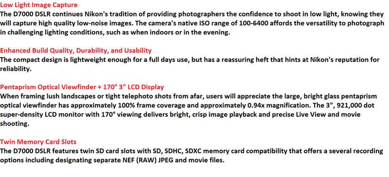 NIKON D7000, 16MP DSRL ( BODY ONLY IN EXCELLENT CONDITION )LOW SHUTTER COUNT OF 25000