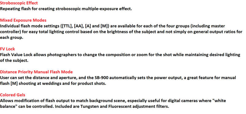 Nikon SB-900 AF Speedlight Flash for Nikon Digital SLR Cameras