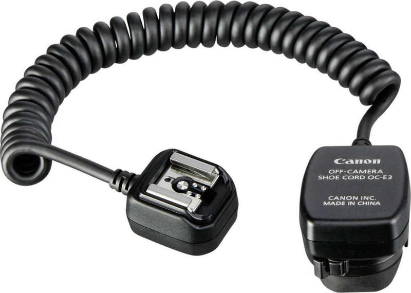Canon OC-E3 Off Camera Shoe Cord 3 - TTL Off-Camera Flash Cable for EOS Cameras