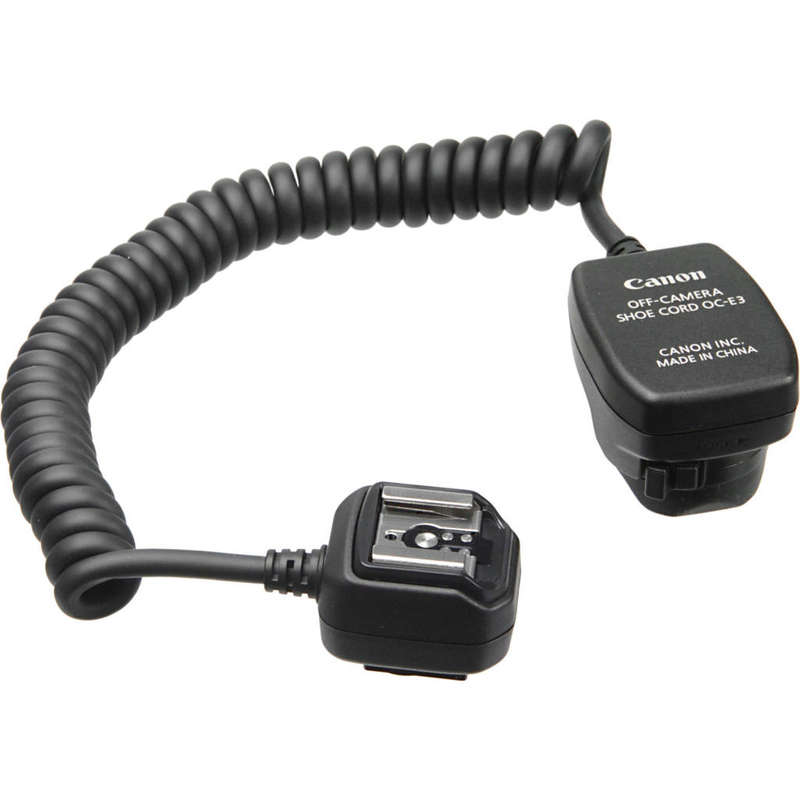 Canon OC-E3 Off Camera Shoe Cord 3 - TTL Off-Camera Flash Cable for EOS Cameras