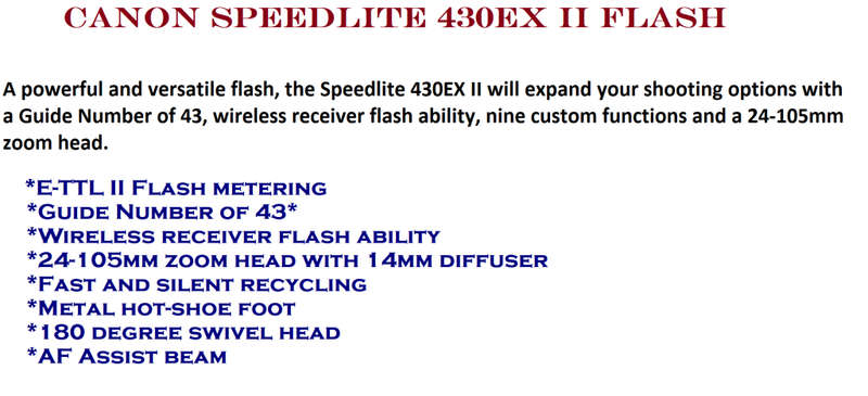 Canon Speedlite 430EX II Flash IN EXCELLENT CONDITION