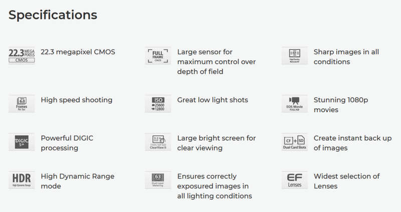 Canon EOS 5D Mark III 22.3 MP Full Frame CMOS with 1080p Full-HD Video Mode Digital SLR Camera (Body