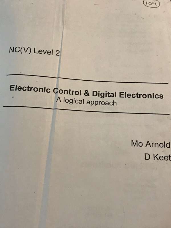 Electronic Control & Digital Electronics NCV 2 - Mo Arnold (BOOK)