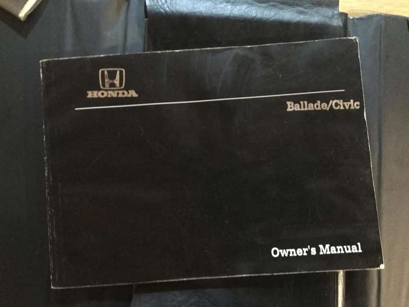 Honda Ballade, Civic Owners Manual