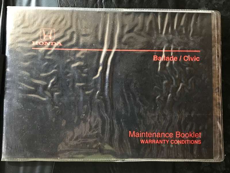 Honda Ballade, Civic Owners Manual