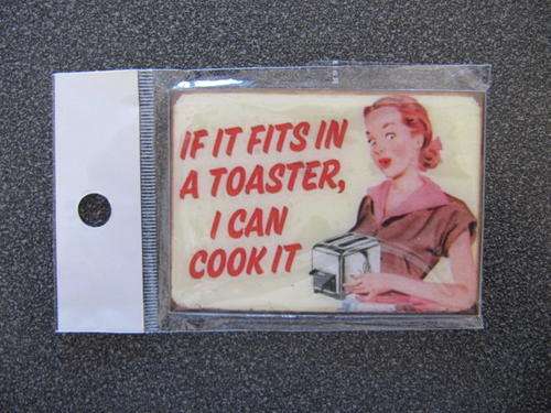 Funny pop art fridge magnet
