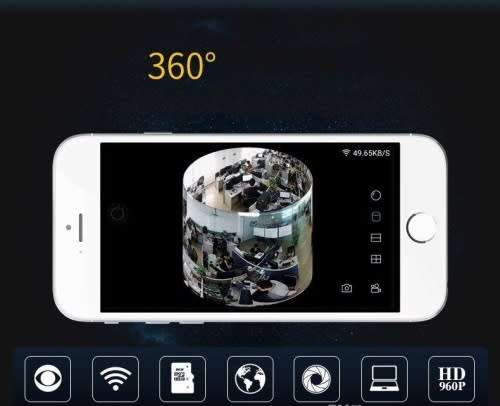 360 VR CAM 3D WiFi with night vision Panoramic Camera