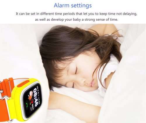 Q80 GPS + AGPS + LBS Smart Watch touch screen kids tracker - Pink and Blue