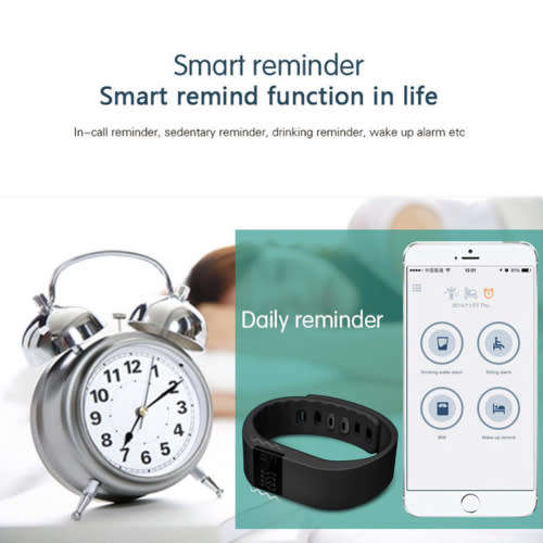 Fitness Tracker, Smart Wristband, Smart Bracelet, Pedometer TW64 - Yellow