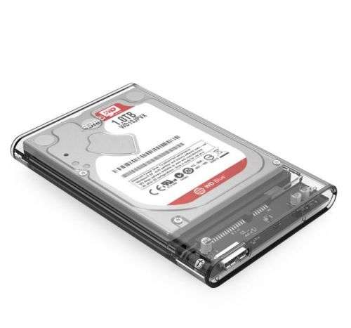 1 TB External HDD with Orico 2.5 USB3.0 External HDD Enclosure Transparent