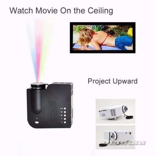 HD 1080P Mini Projector LED Home Theater Multimedia VGA USB SD AV HDMI