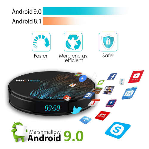 HK1 Mini Quad Core 2+16GB 4K HD WiFi TV Set-Top Box Media Player for Android 9.0