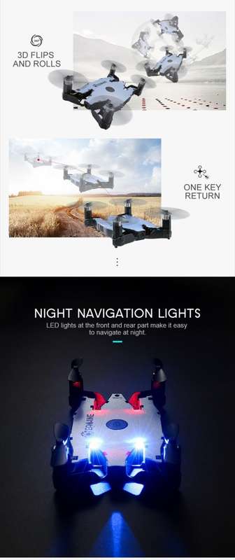 Eachine E57 WiFi FPV Selfie Drone With 720P Camera Auto Foldable Arm Altitude Hold Mini RC Drone