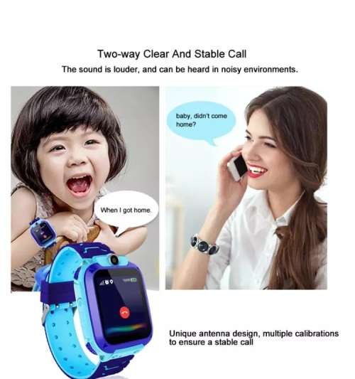 S16 Children's LBS (NO GPS TRACKING) smart watch finder with camera - Blue and Pink