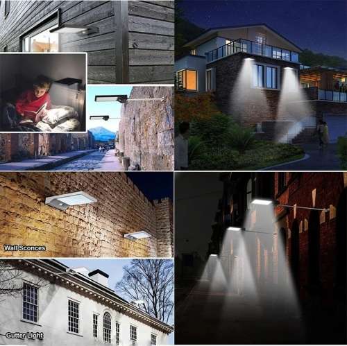 48 LED PIR motion sensor Solar Waterproof Street light with 3 modes Outdoor light wall