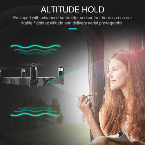 Eachine E57 WiFi FPV Selfie Drone With 720P Camera Auto Foldable Arm Altitude Hold Mini RC Drone