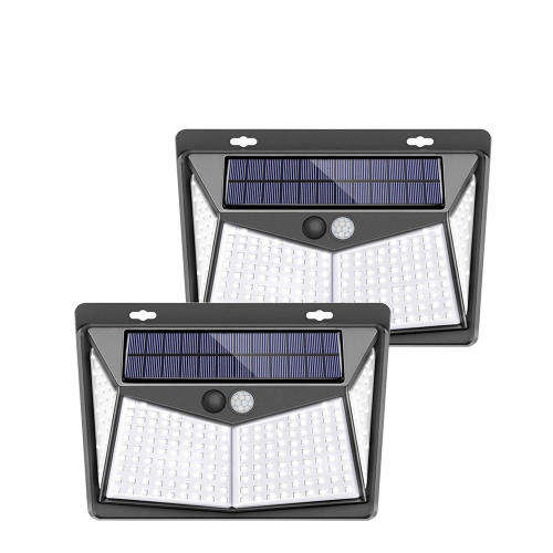 208 LED Solar Power PIR Motion Sensor Wall Light Outdoor Garden Lamp Waterproof
