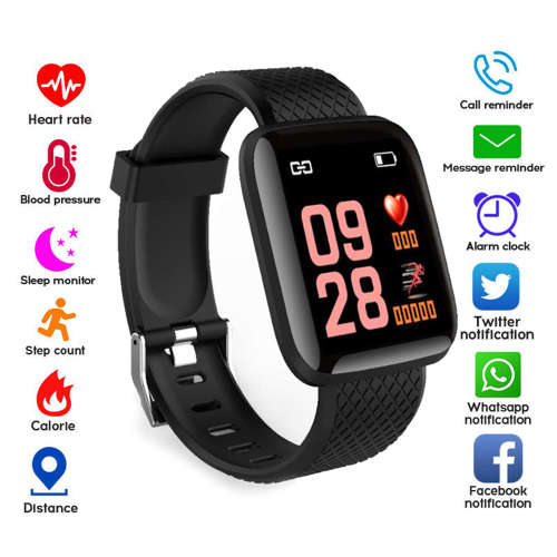 D13 Sport Smart Watch 116 Plus Heart Rate Watch Smart Wristband - Multi colours