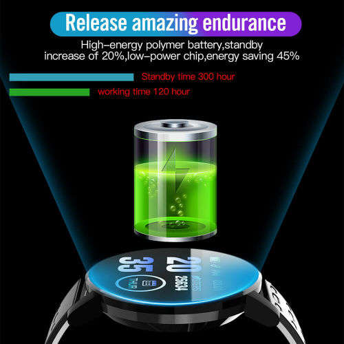 119 PLUS Bluetooth Smart Watch Waterproof Heart Rate Monitor Fitness Tracker