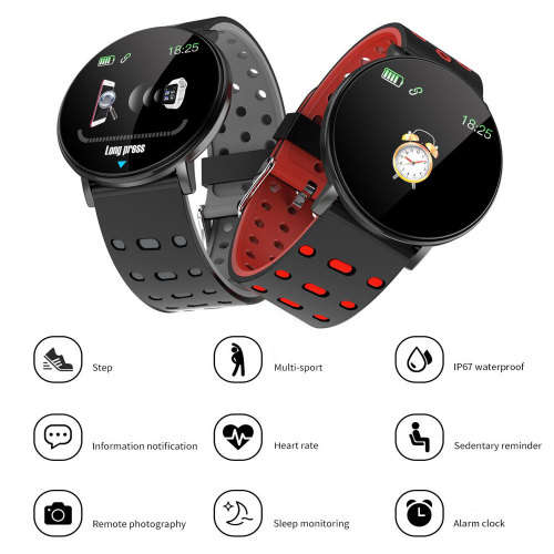 119 PLUS Bluetooth Smart Watch Waterproof Heart Rate Monitor Fitness Tracker
