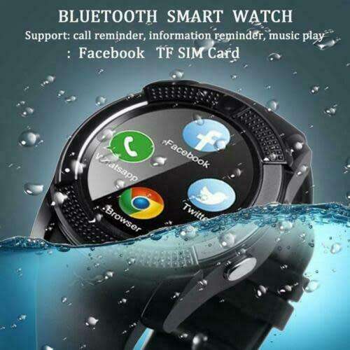 V8 Bluetooth Camera Smart Wrist Watch with sim slot