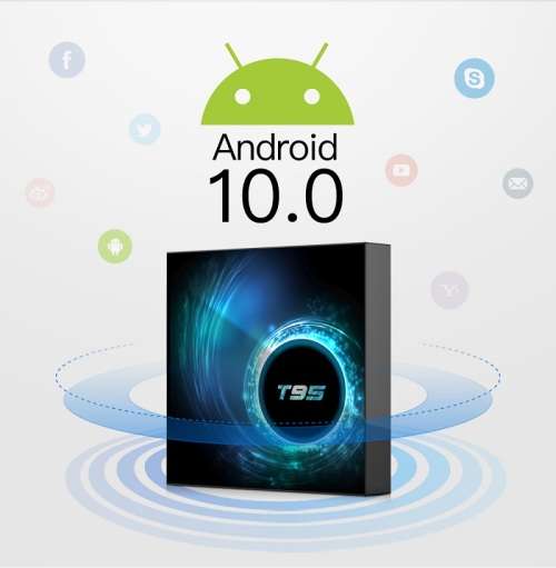 T95 Allwinner H616 - Android 10 Smart TV Box 4gb / 32gb 2.4g / 5g dual wifi