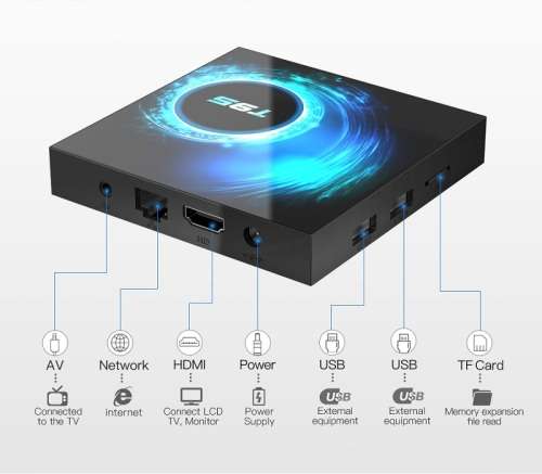 T95 Allwinner H616 - Android 10 Smart TV Box 4gb / 32gb 2.4g / 5g dual wifi