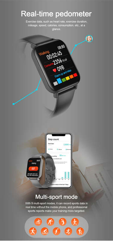 F25 True Body Temperature Waterproof Smart Watch Intelligent heart rate blood pressure