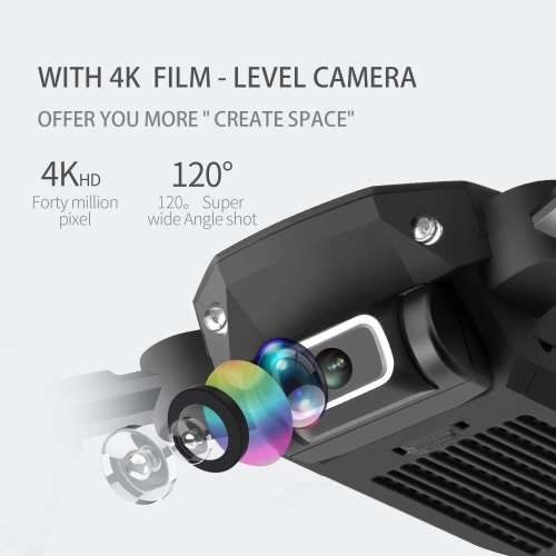 LS-MIN Mini WiFi FPV with 4K HD Camera Altitude Hold Mode Foldable RC Drone Quadcopter