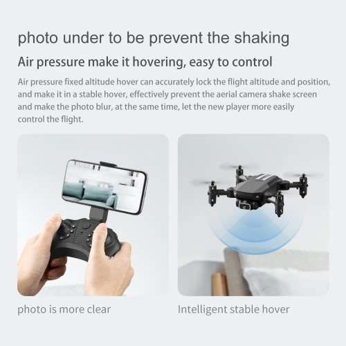 LS-MIN Mini WiFi FPV with 4K HD Camera Altitude Hold Mode Foldable RC Drone Quadcopter
