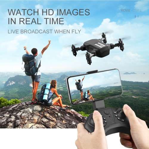 LS-MIN Mini WiFi FPV with 4K HD Camera Altitude Hold Mode Foldable RC Drone Quadcopter