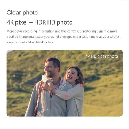 LS-MIN Mini WiFi FPV with 4K HD Camera Altitude Hold Mode Foldable RC Drone Quadcopter
