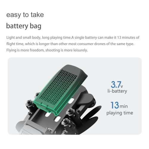 LS-MIN Mini WiFi FPV with 4K HD Camera Altitude Hold Mode Foldable RC Drone Quadcopter