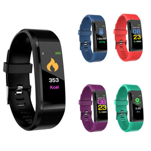 Bluetooths IP67 waterproof heart rate blood pressure fitness tracker ID115 smart band