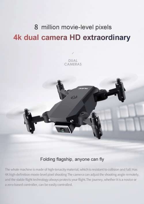 Mini Pocket Drone With 4K 1080P Dual Camera Optical Flow Positioning Foldable RC Quadcopter RTF