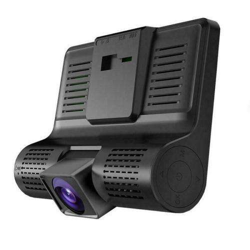 4'' inch HD 1080P 3 Lens Car DVR Dash Cam Vehicle Video Recorder Rearview Camera 170 Degree