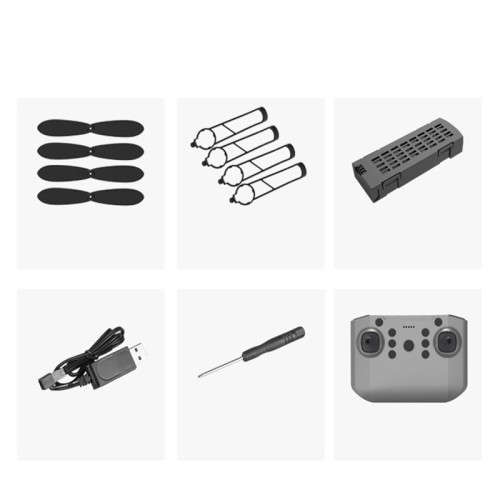 Mini Drone WIFI FPV 4K Dual HD Camera 3D Flips Headless Mode Air Pressure Altitude Hold - Bag