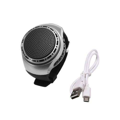 U6 Wrist Watch Bluetooth Speaker Card with Radio FM Portable Outdoor Sports Running LED