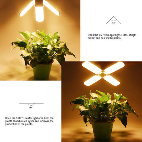 240LED Grow Light E27 Full Spectrum Growing Hydroponic Garage Lamp Bulb for Plant Vegetable AC85-265