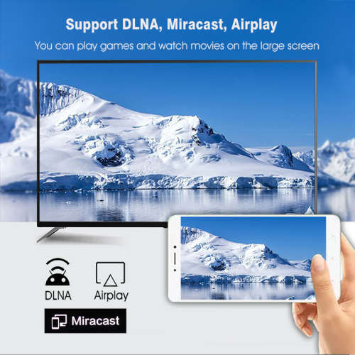 H96 Mini DDR3 2GB / 16GB Android 10.0 4K HD TV Box Support TikTok TV Control bluetooth 4.0 - UK Plug