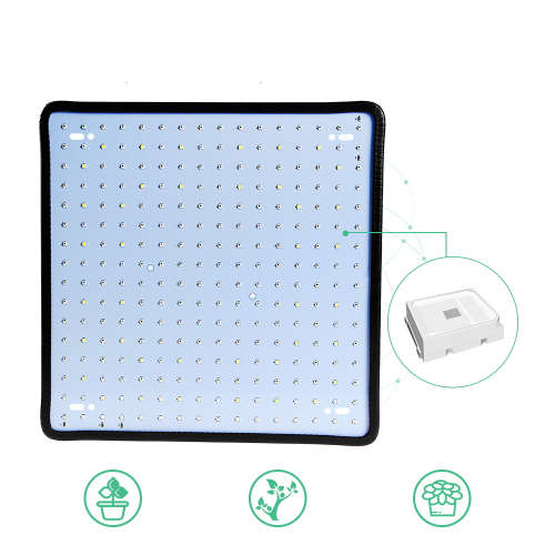 AC85-265V 35W 256 LED Ultra Thin Full Spectrum LED Grow Light Quantum Plant Light