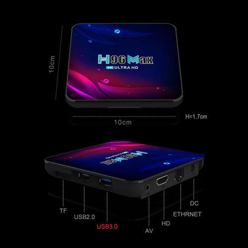 2021 H96 Max Android V11 Smart TV Box RK3318 4GB / 32GB 2.4g 5g dual WiFi