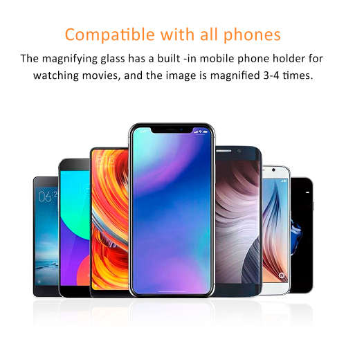 L2 12 inch Phone Screen Magnifier with BT Speaker HD Mobile Phone Movies Videos or Music Amplifier
