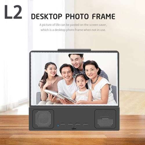 L2 12 inch Phone Screen Magnifier with BT Speaker HD Mobile Phone Movies Videos or Music Amplifier