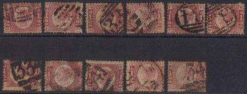 GB 1870 1/2D Plates 3,4,5,6,8,10,11,12,13,14,15 CV R3200+