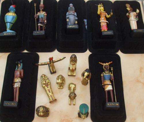 Ancient Egypt Collection of 15 Hand Painted Figurines