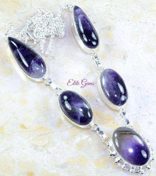 ***CRAZY R1 START!*** AMAZING AMETHYST NECKLACE 20  3/4"